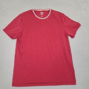 BOMBAS Bee Better Mens‎ T-Shirt Medium Red 100% Pima Cotton Crew Neck